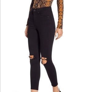 Topshop Jamie Ripped Knee Jeans